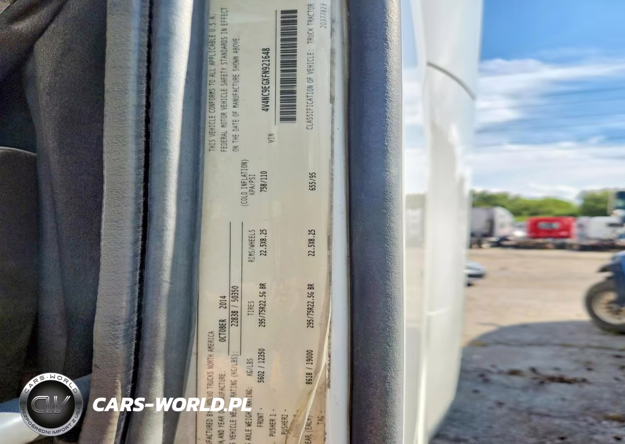 2015 Volvo Vnl Semi Truck VIN:4V4NC9EGXFN921648 - 12