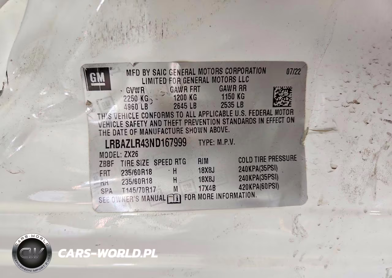 2022 Buick Envision Preferred VIN:LRBAZLR43ND167999 - 13