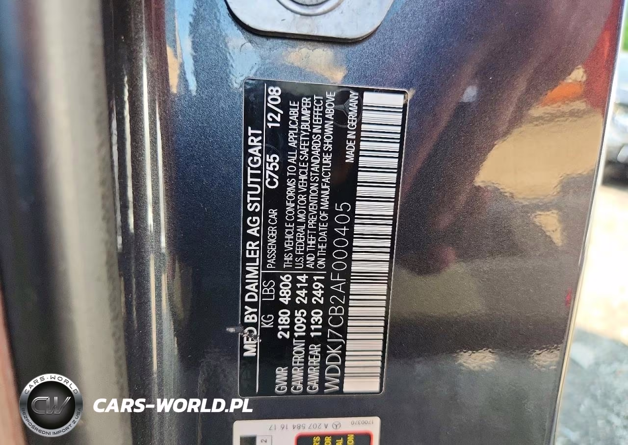 2010 Mercedes-Benz E 550 VIN:WDDKJ7CB2AF000405 - 12