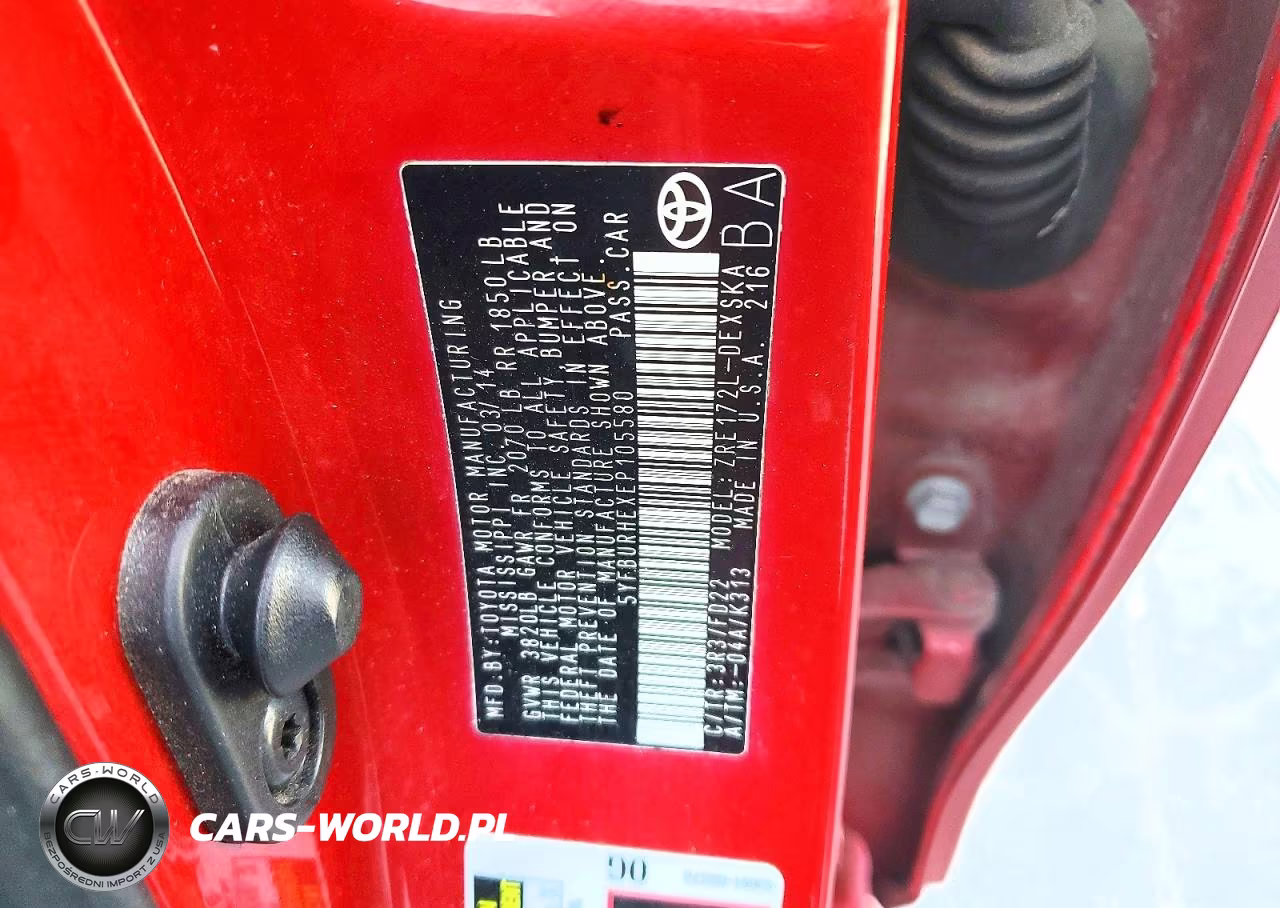 2014 Toyota Corolla S VIN:5YFBURHEXEP105580 - 12