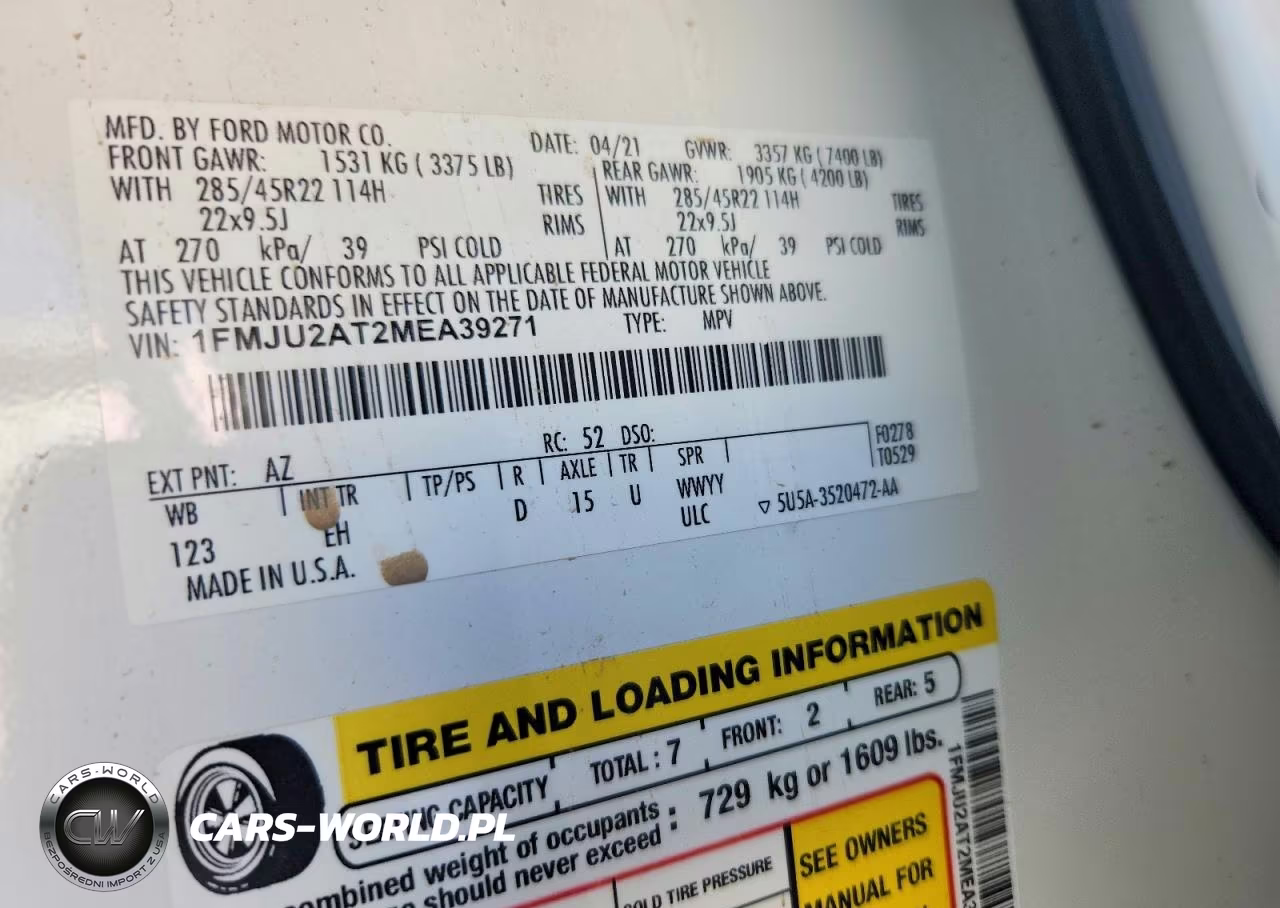 2021 Ford Expedition Limited VIN:1FMJU2AT2MEA39271 - 14