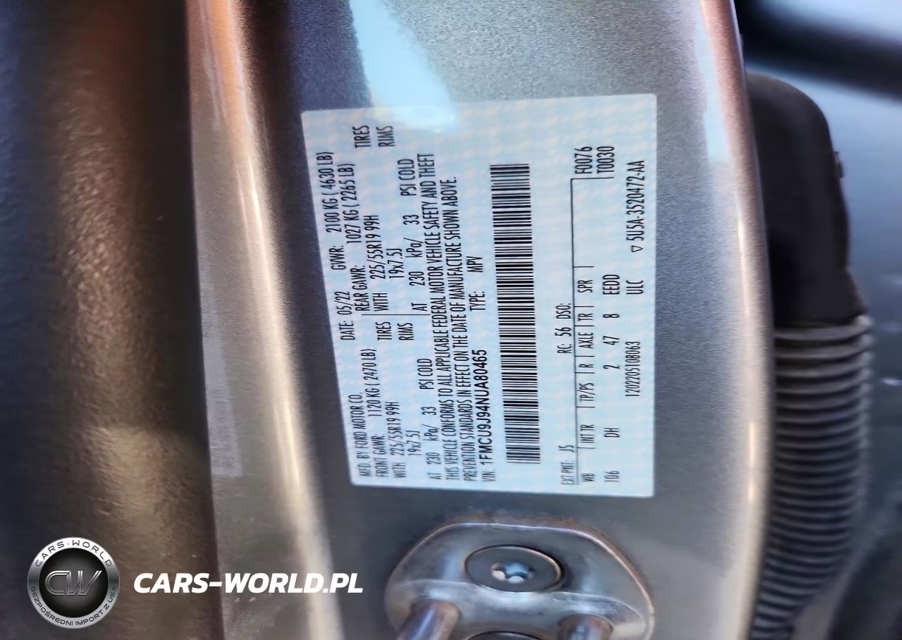 2022 Ford Escape Titanium VIN:1FMCU9J94NUA80465 - 12