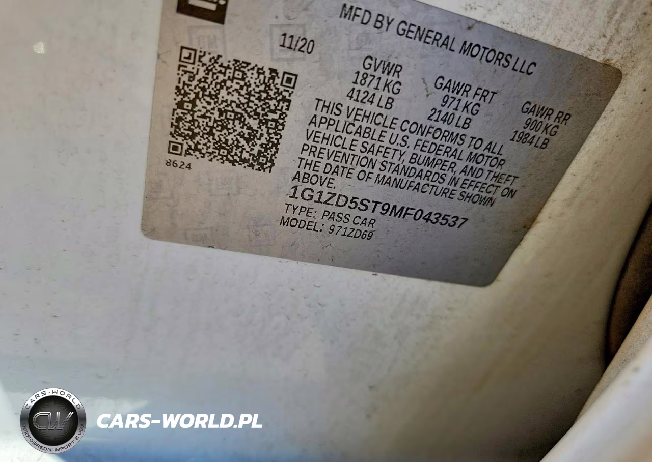 2021 Chevrolet Malibu Lt VIN:1G1ZD5ST9MF043537 - 12