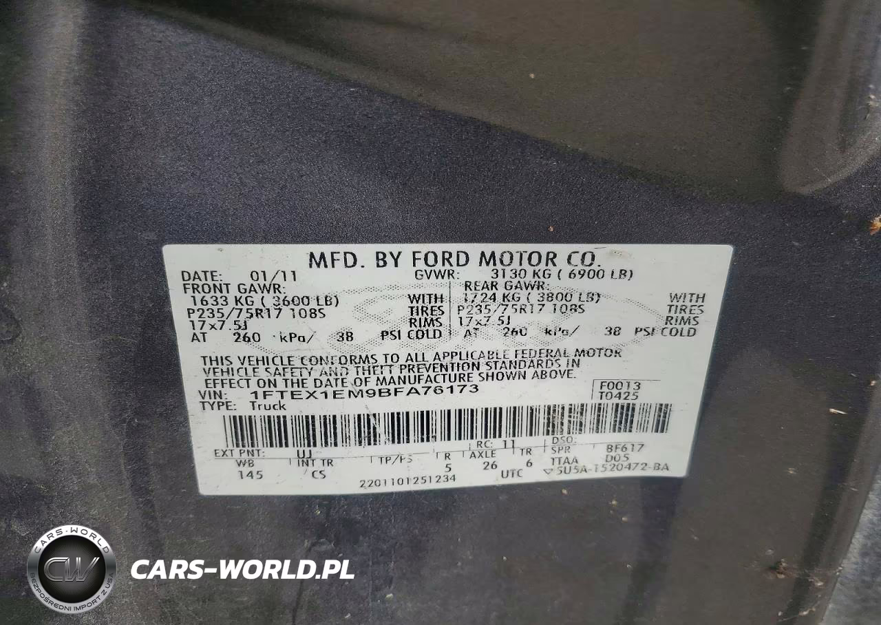 2011 Ford F150 VIN:1FTEX1EM9BFA76173 - 12