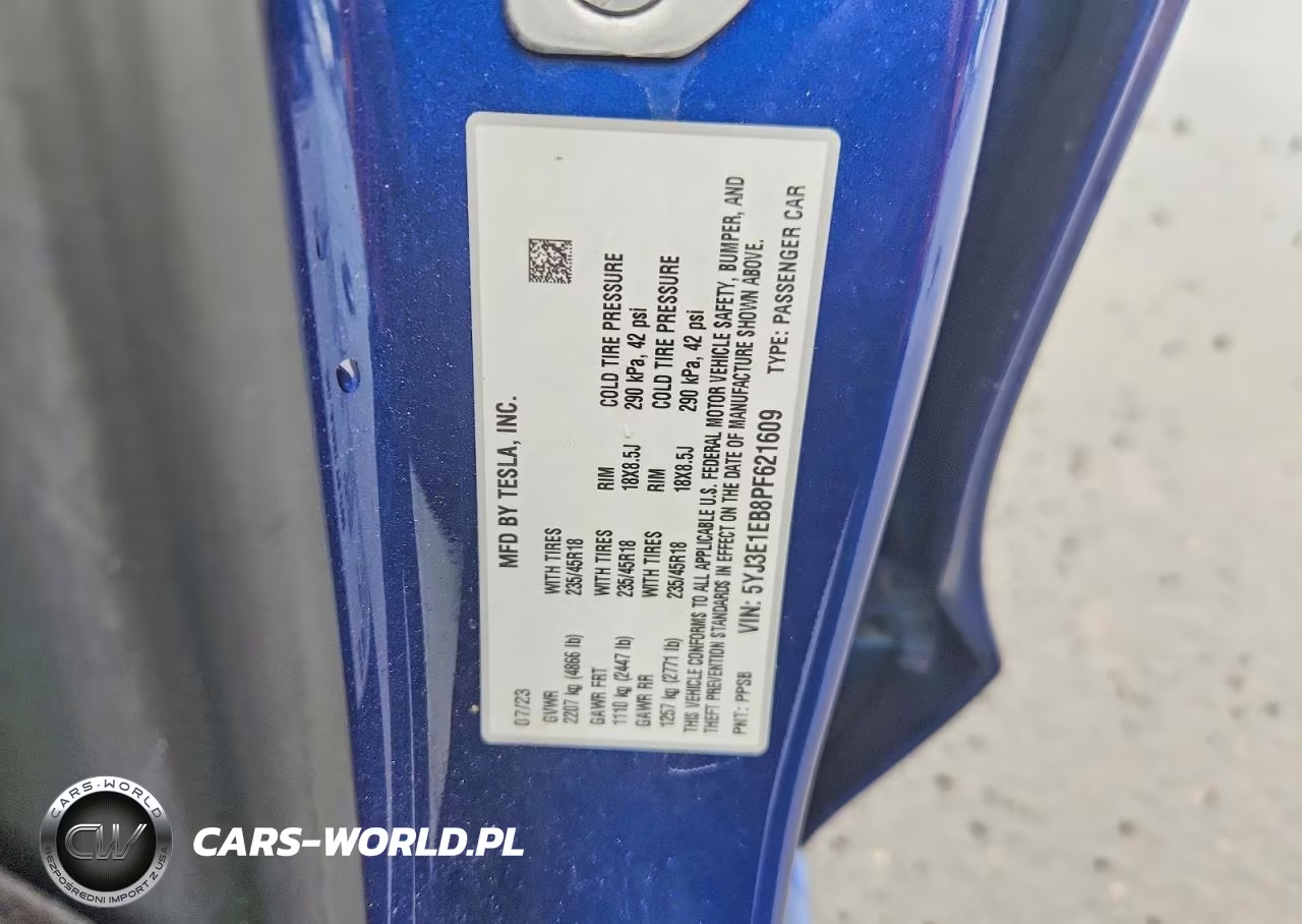 2023 Tesla Model 3 VIN:5YJ3E1EB8PF621609 - 13