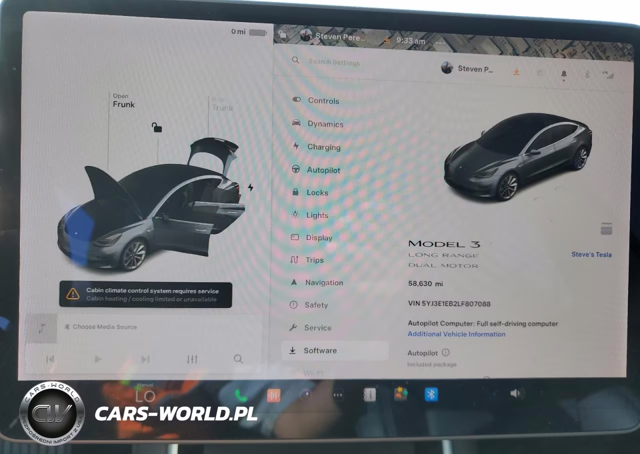 2020 Tesla Model 3 VIN:5YJ3E1EB2LF807088 - 9