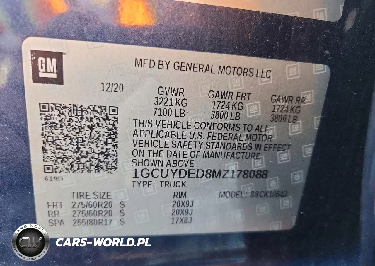 2021 Chevrolet Silverado K1500 Lt VIN:1GCUYDED8MZ178088 - 12