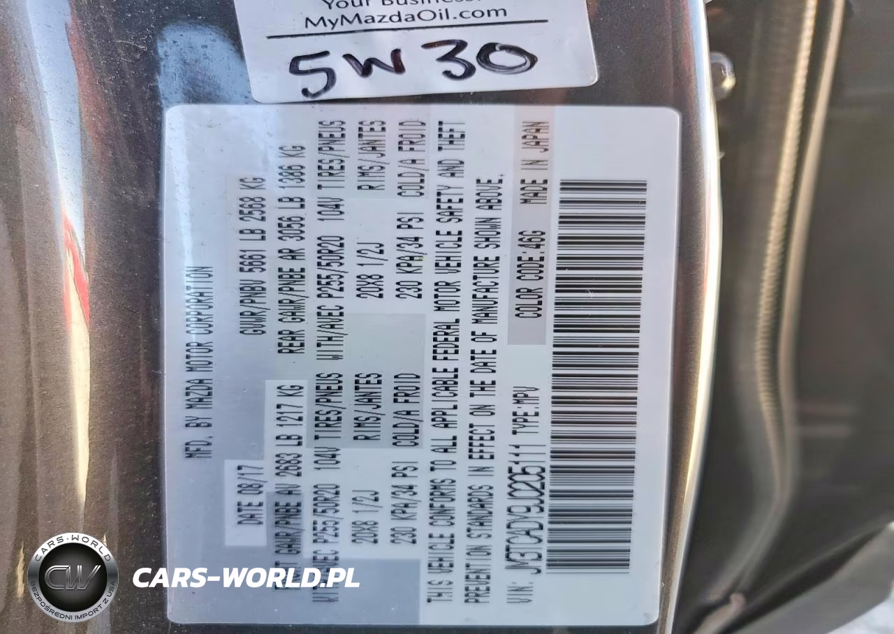 2018 Mazda Cx-9 Grand Touring VIN:JM3TCADY9J0205111 - 12