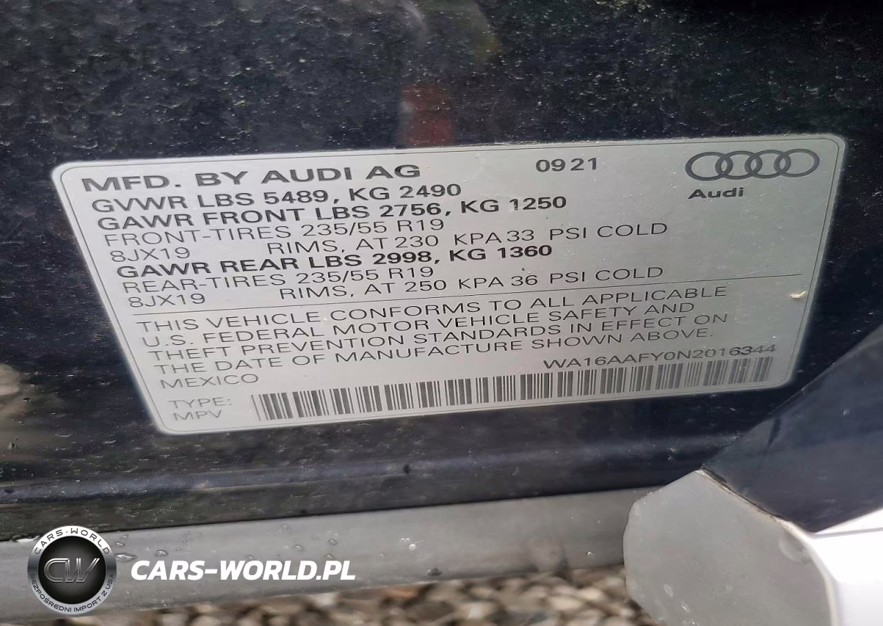 2022 Audi Q5 Sportback Prestige 45 VIN:WA16AAFY0N2016344 - 13
