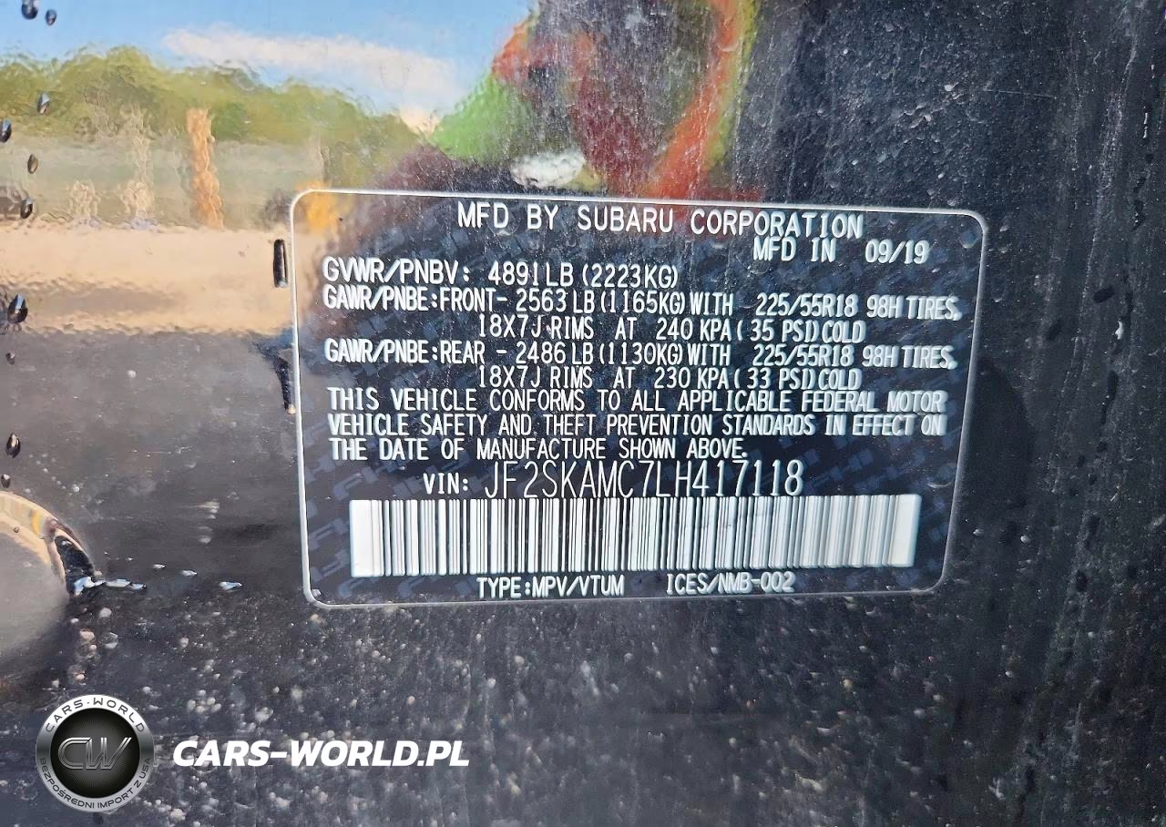 2020 Subaru Forester Sport VIN:JF2SKAMC7LH417118 - 13