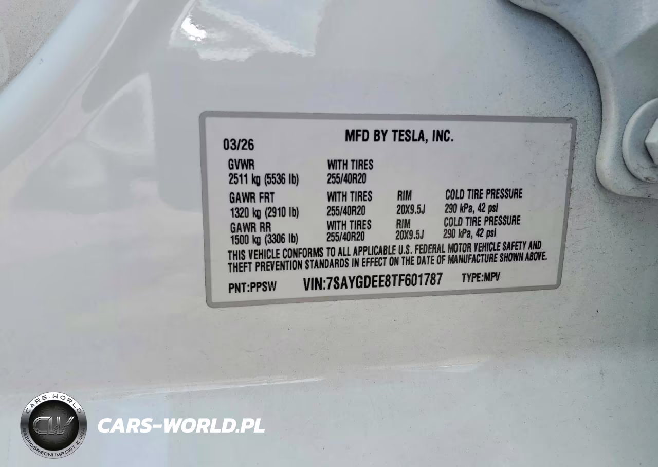 2026 Tesla Model Y VIN:7SAYGDEE8TF601787 - 13