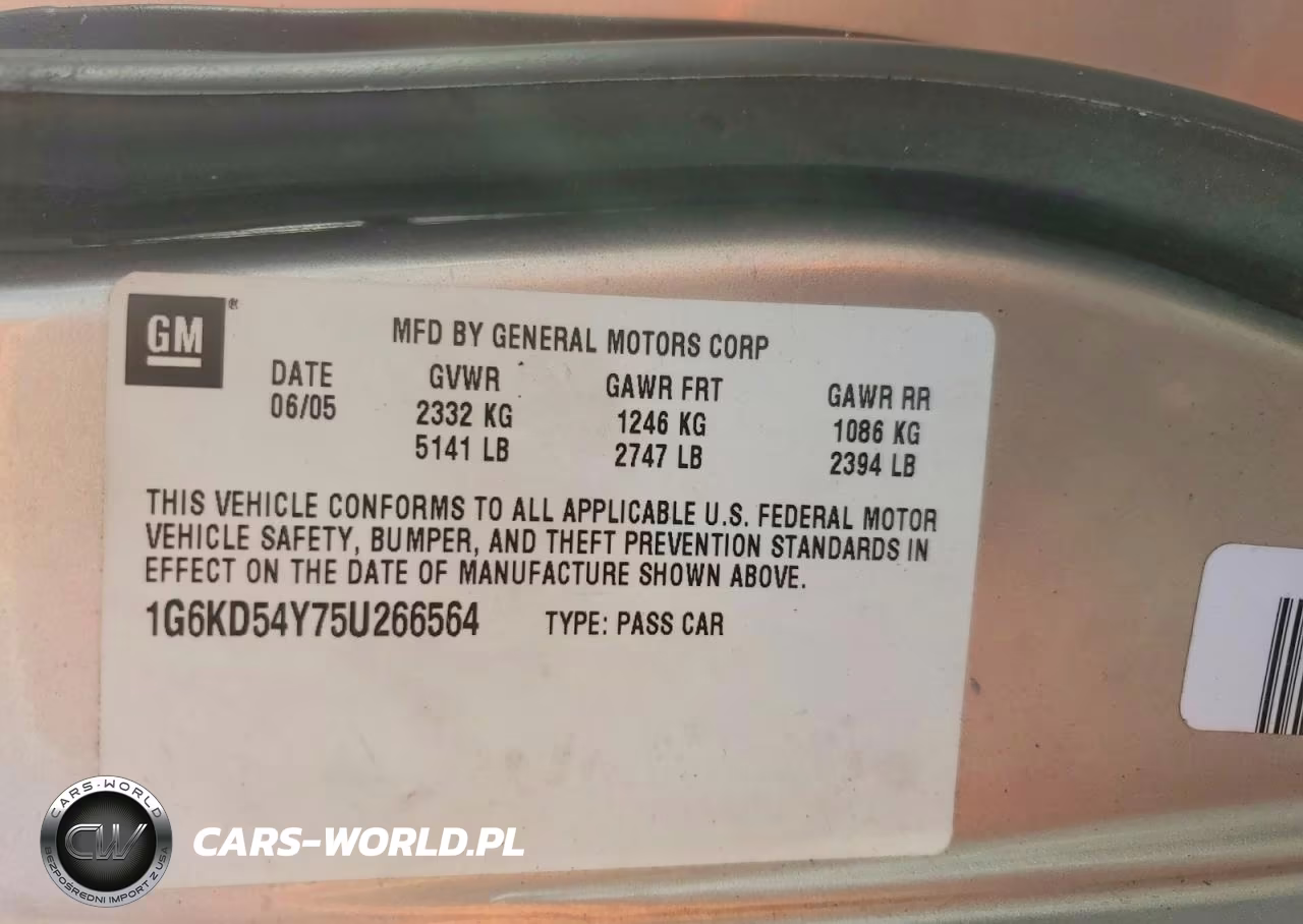 2005 Cadillac Deville VIN:1G6KD54Y75U266564 - 12