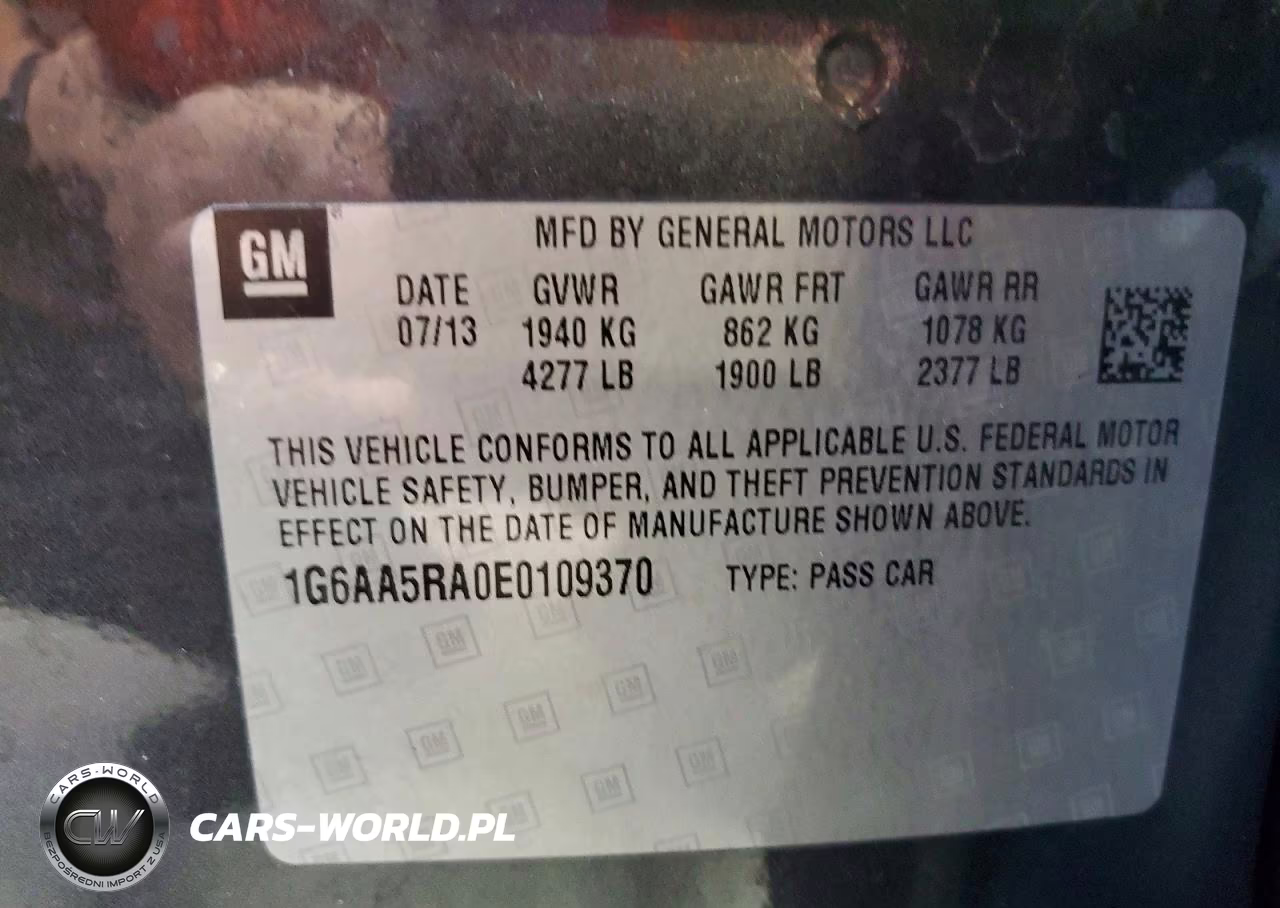 2014 Cadillac Ats VIN:1G6AA5RA0E0109370 - 12