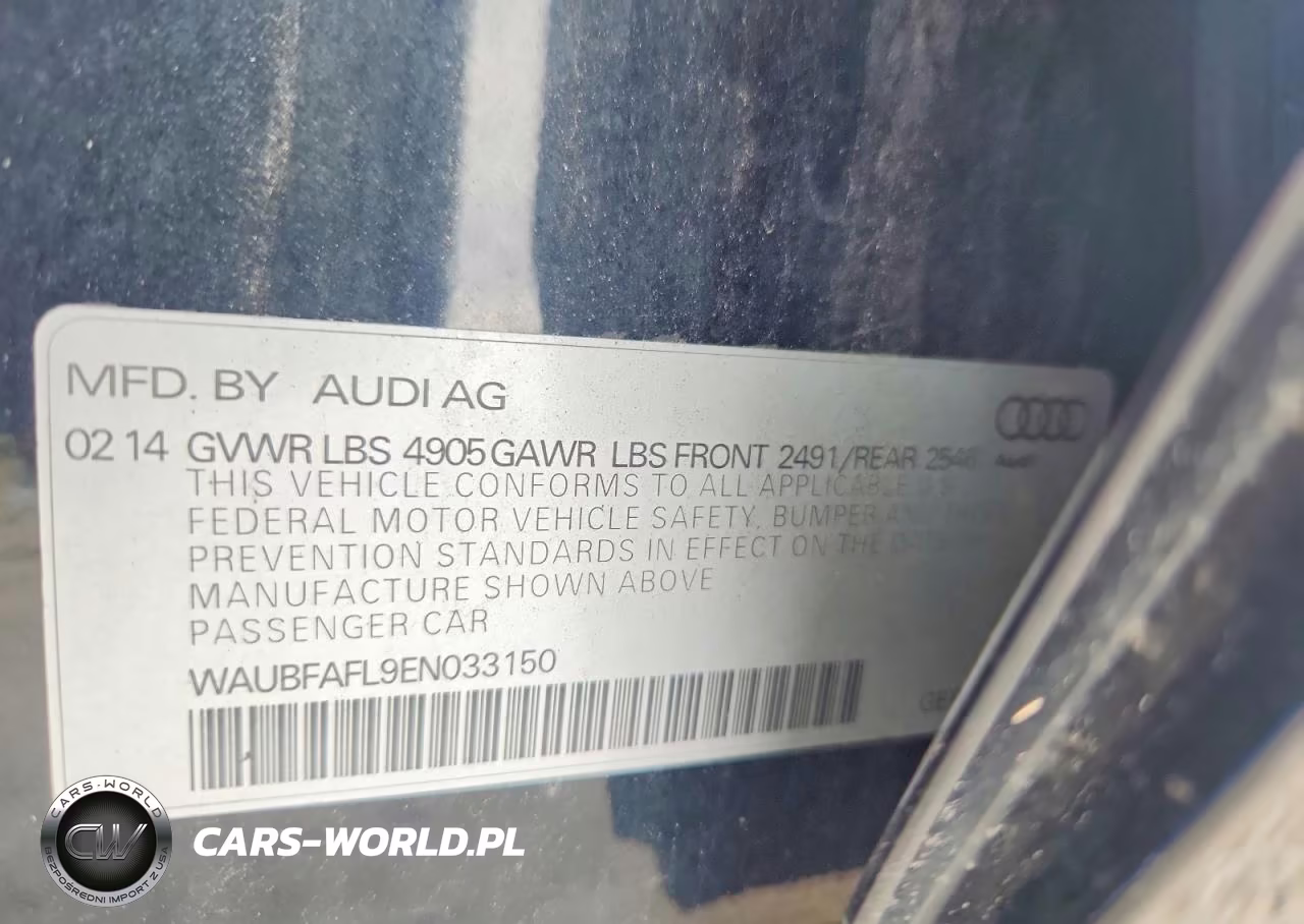 2014 Audi A4 Premium VIN:WAUBFAFL9EN033150 - 13