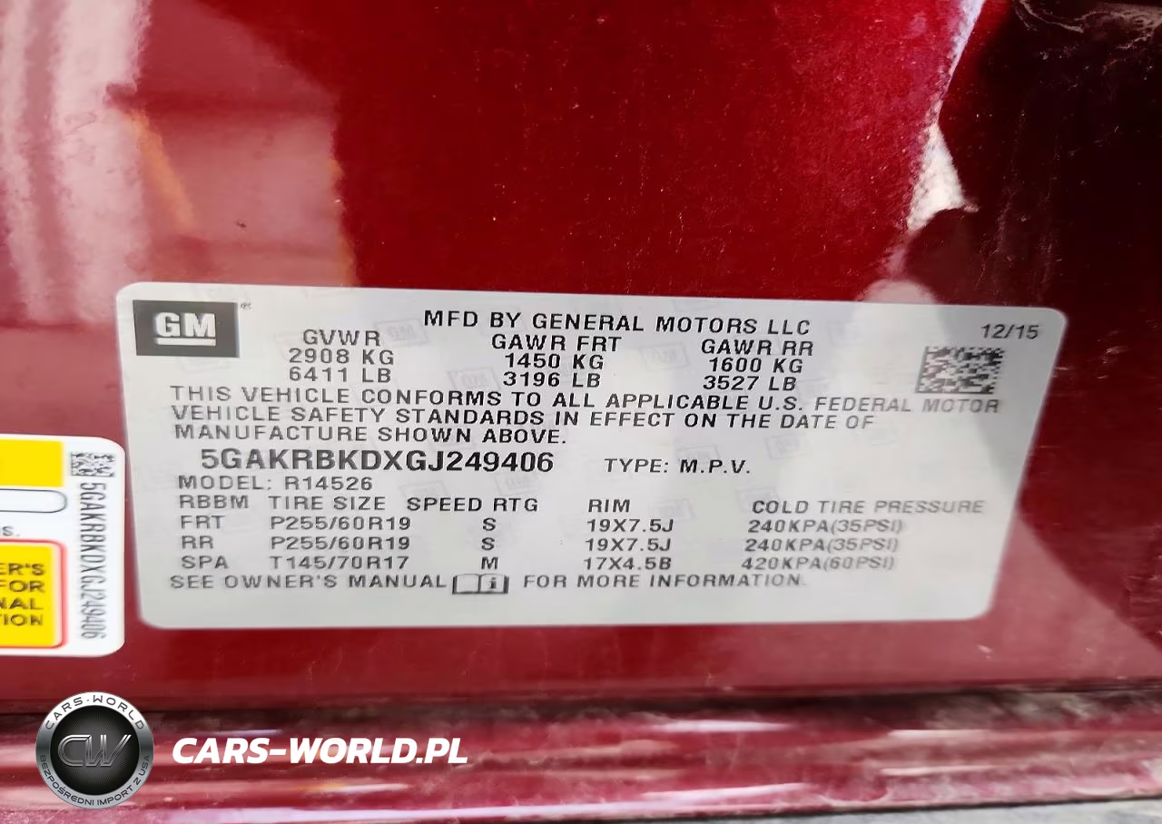 2016 Buick Enclave VIN:5GAKRBKDXGJ249406 - 13