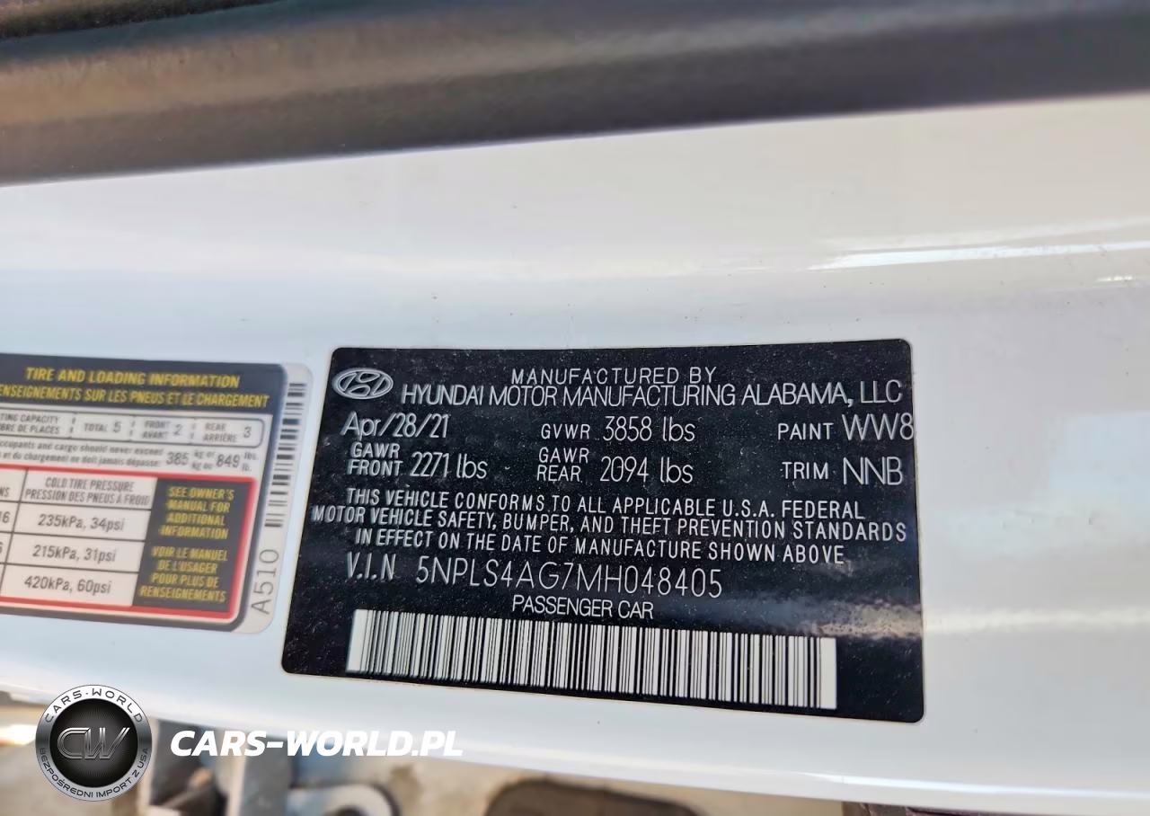 2021 Hyundai Elantra Sel VIN:5NPLS4AG7MH048405 - 12