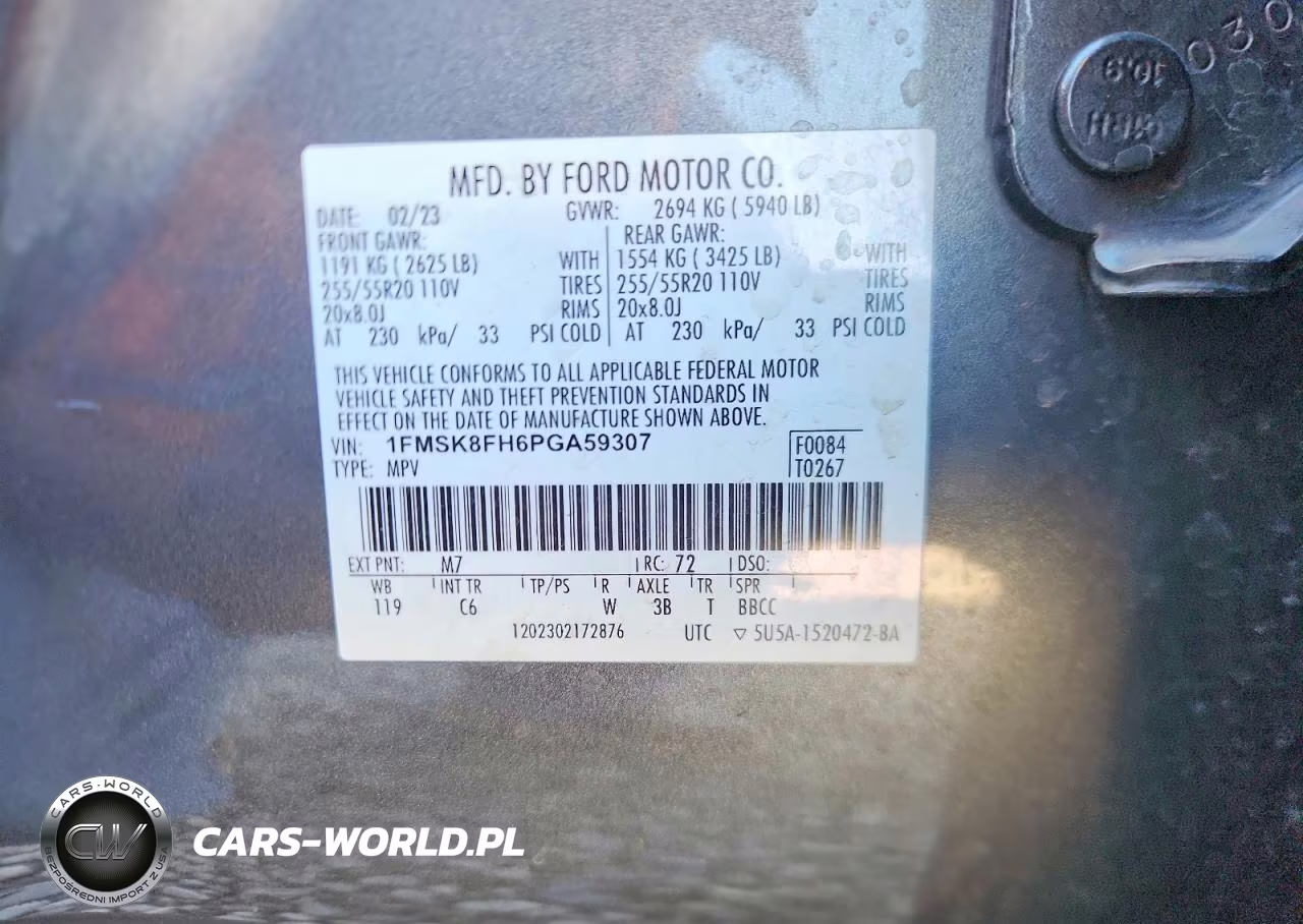 2023 Ford Explorer Limited VIN:1FMSK8FH6PGA59307 - 14