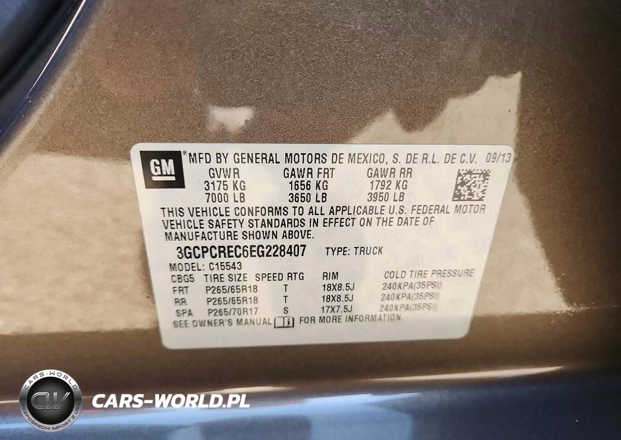 2014 Chevrolet Silverado C1500 Lt VIN:3GCPCREC6EG228407 - 12