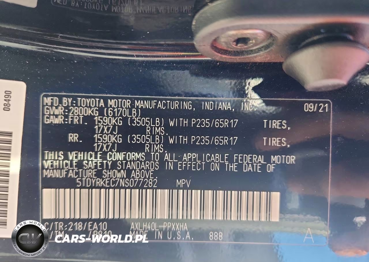 2022 Toyota Sienna Xle VIN:5TDYRKEC7NS077282 - 13
