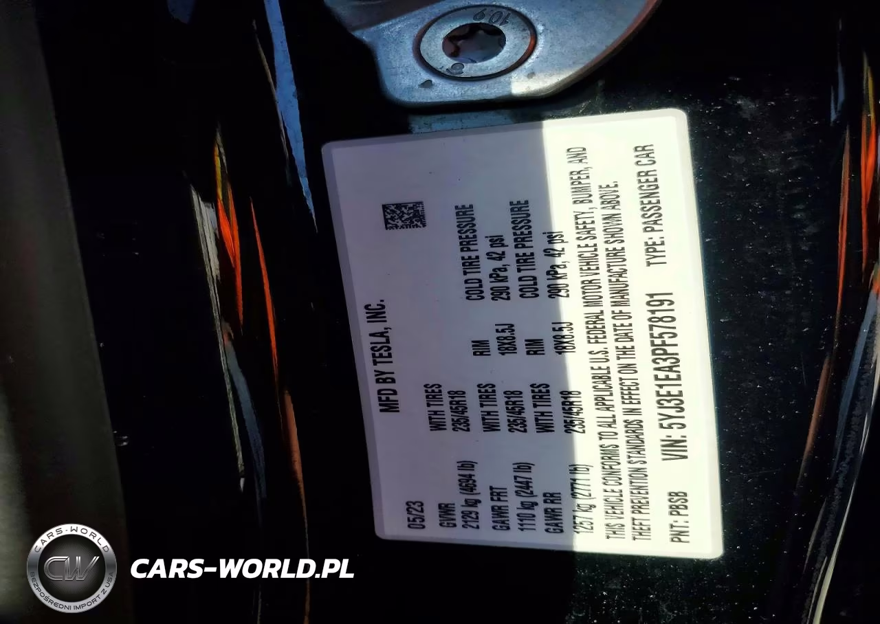 2023 Tesla Model 3 VIN:5YJ3E1EA3PF578191 - 13