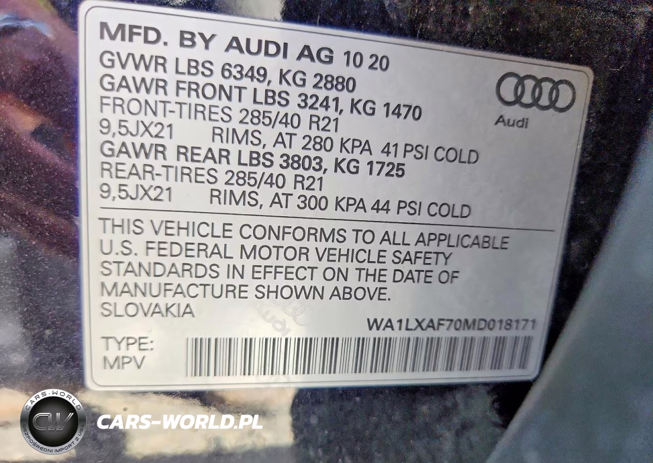2021 Audi Q7 Premium Plus VIN:WA1LXAF70MD018171 - 12