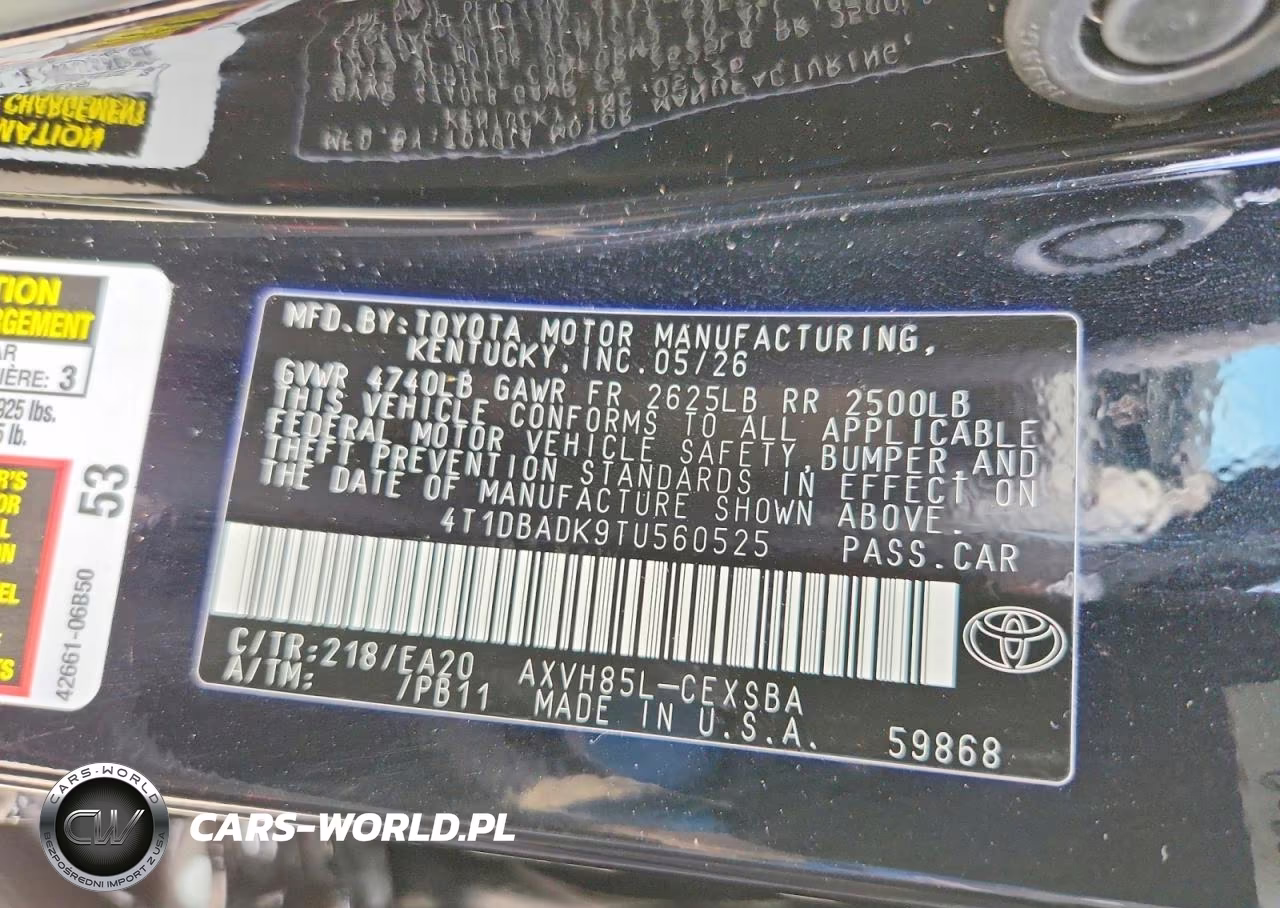 2026 Toyota Camry Nightshade VIN:4T1DBADK9TU560525 - 13