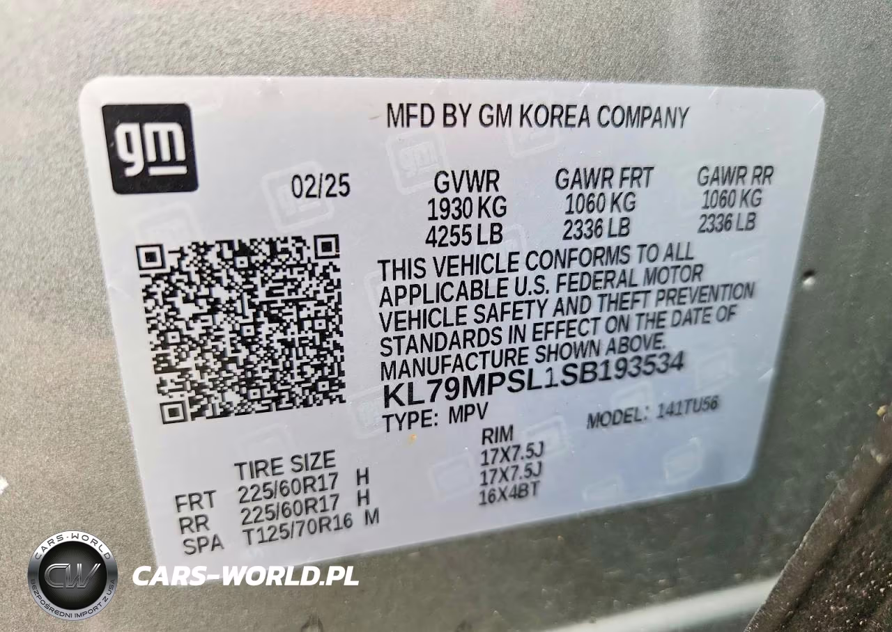 2025 Chevrolet Trailblazer Lt VIN:KL79MPSL1SB193534 - 12