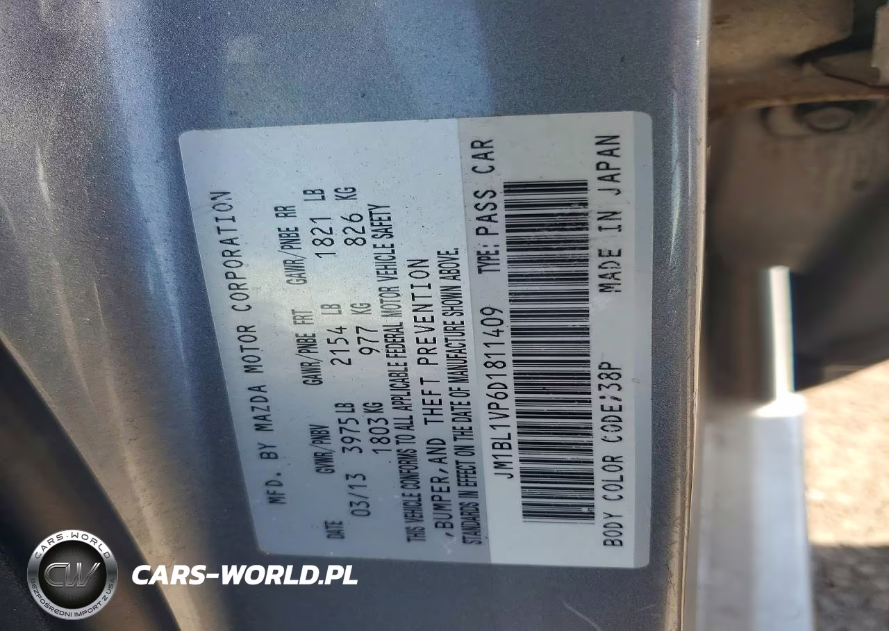 2013 Mazda 3 I VIN:JM1BL1VP6D1811409 - 13