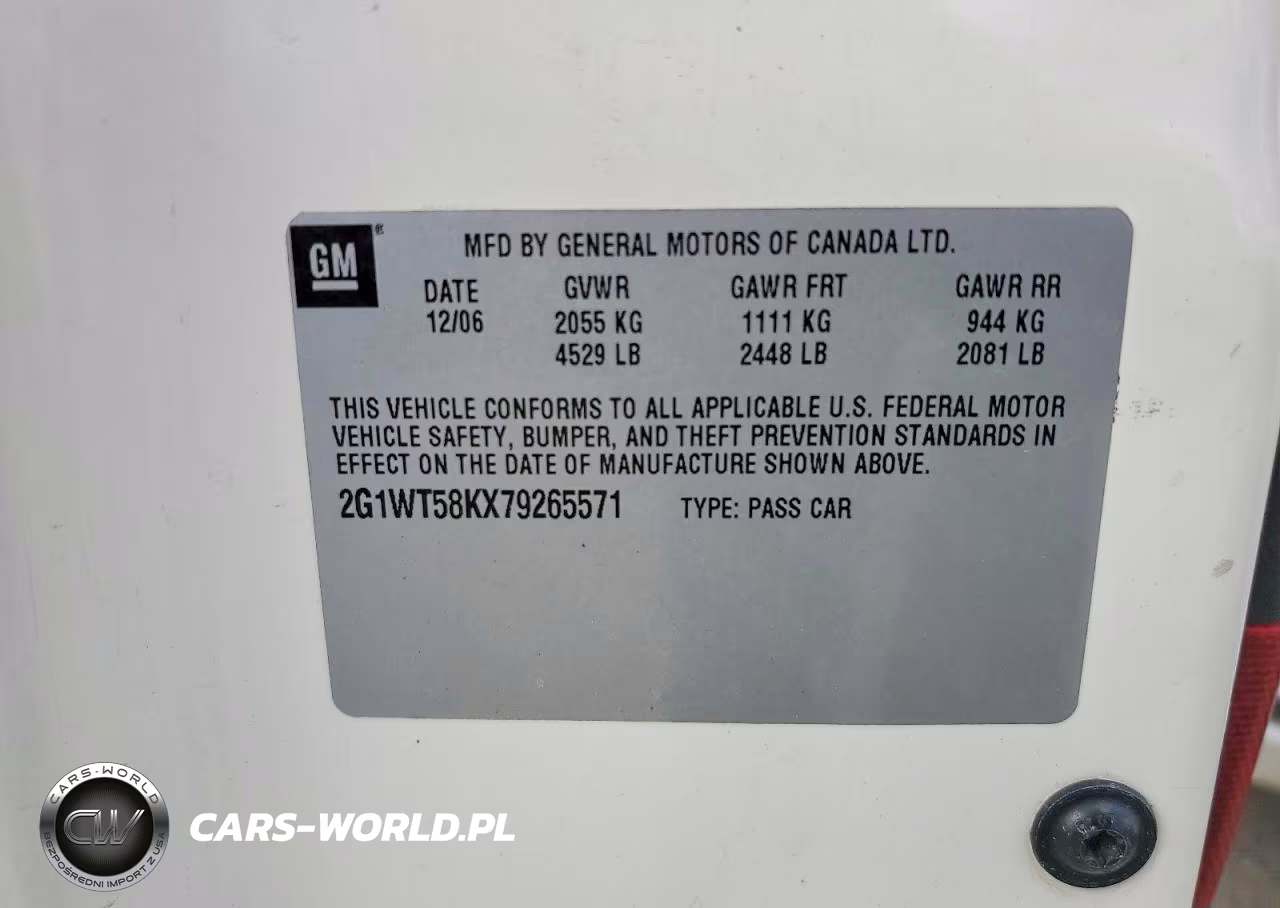 2007 Chevrolet Impala Lt VIN:2G1WT58KX79265571 - 13