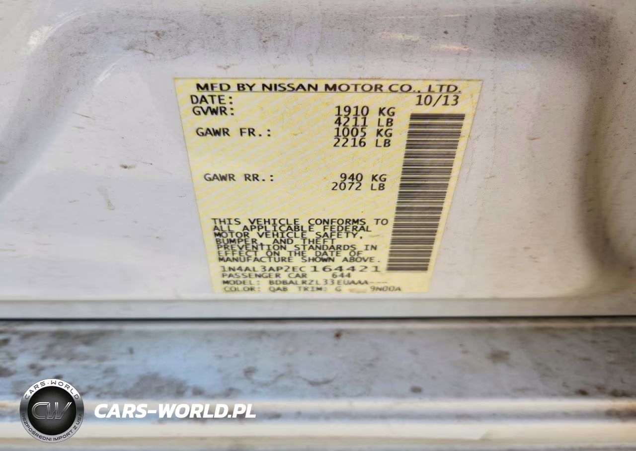 2014 Nissan Altima 2.5 S VIN:1N4AL3AP2EC164421 - 12