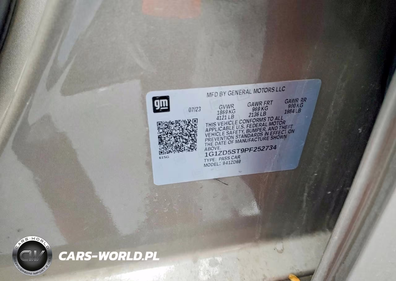 2023 Chevrolet Malibu Lt VIN:1G1ZD5ST9PF252734 - 12