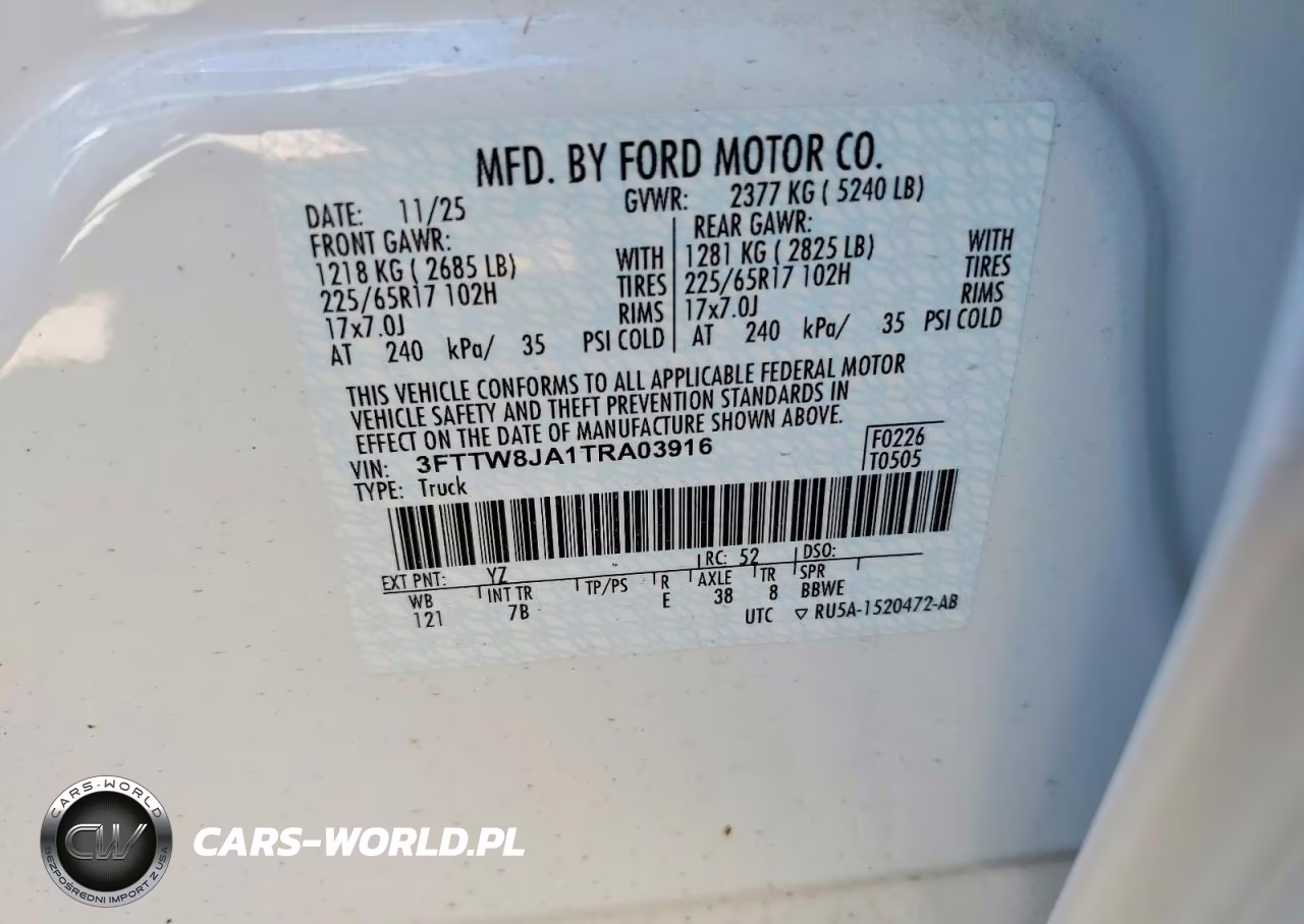 2026 Ford Maverick Xlt VIN:3FTTW8JA1TRA03916 - 12