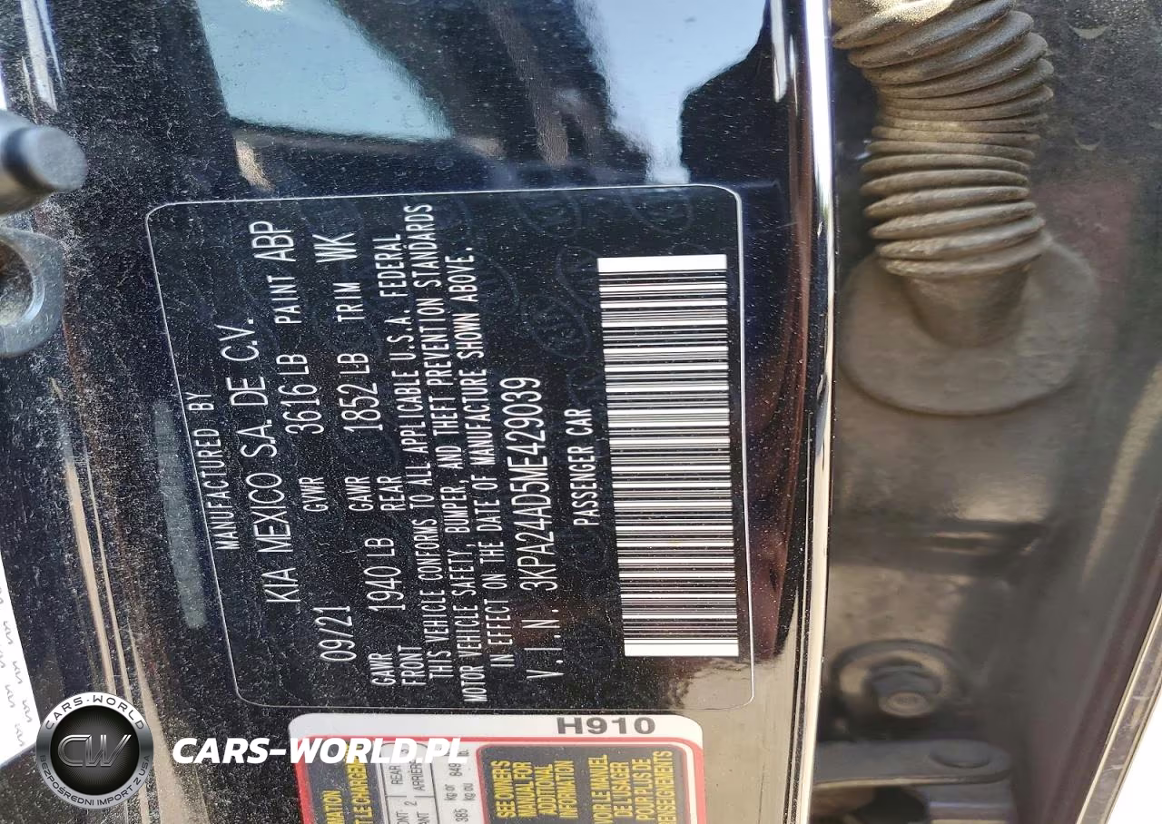 2021 Kia Rio Lx VIN:3KPA24AD5ME429039 - 12