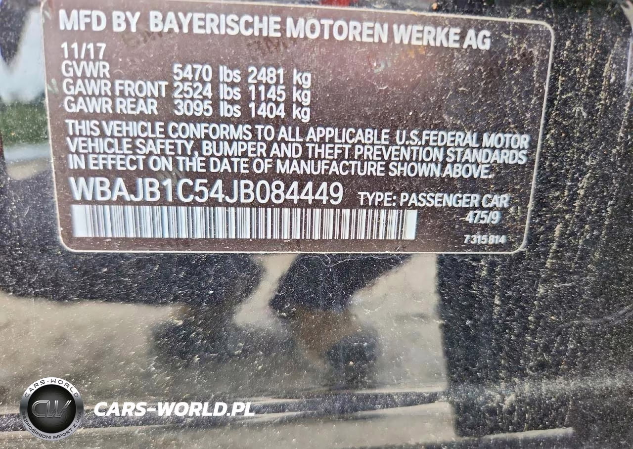 2018 BMW 530Xe VIN:WBAJB1C54JB084449 - 12