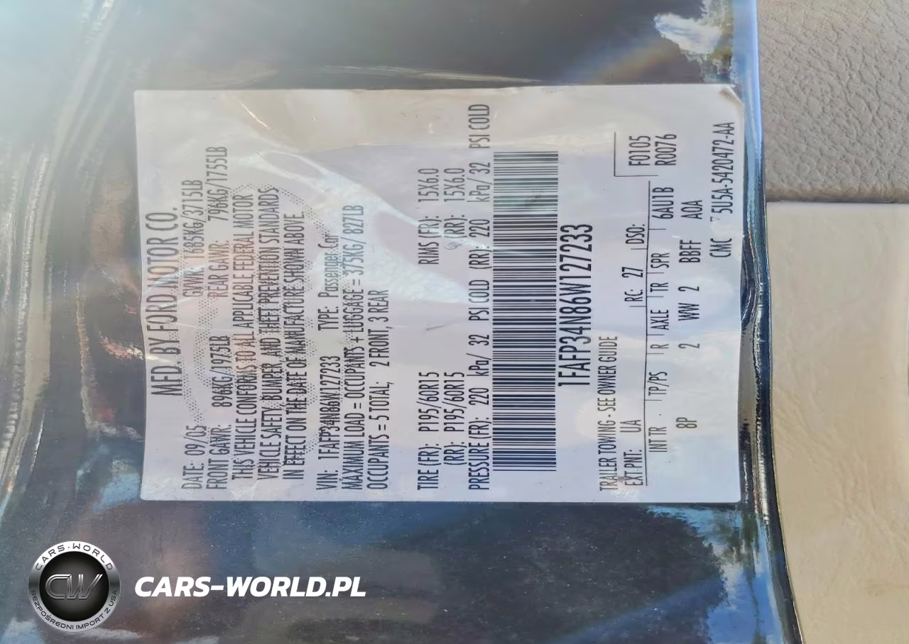 2006 Ford Focus Zx4 VIN:1FAFP34N86W127233 - 13