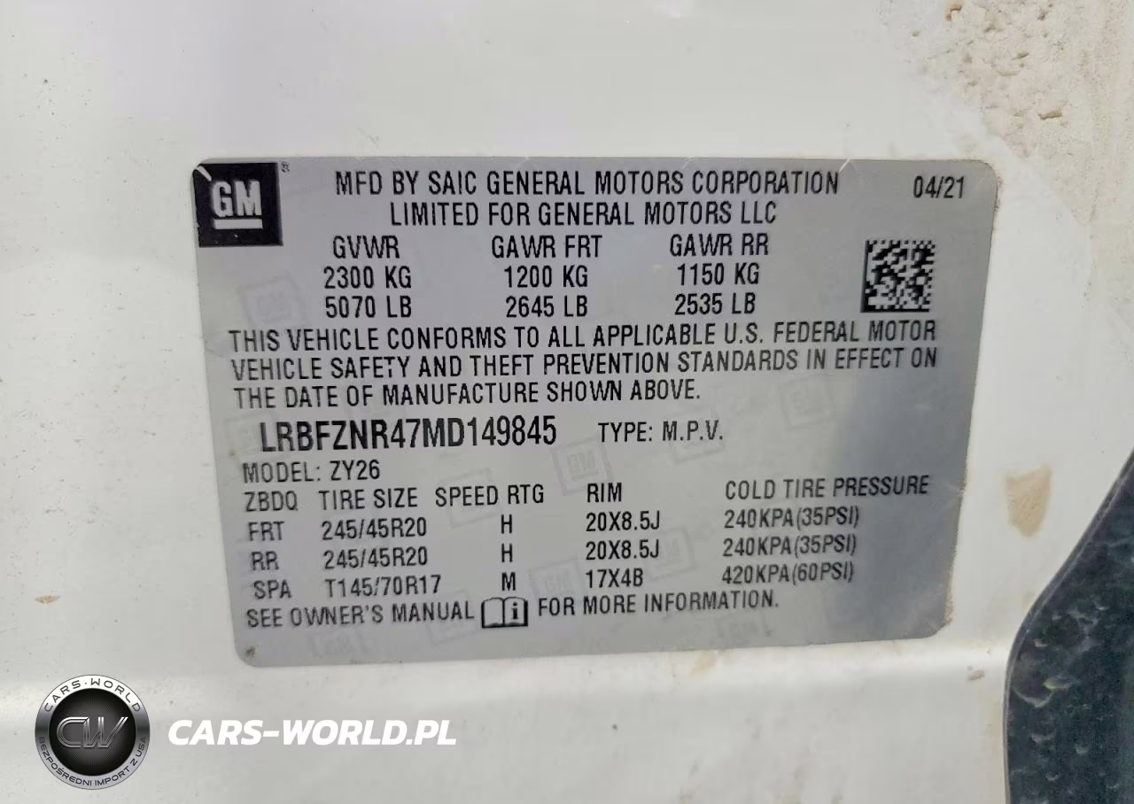 2021 Buick Envision Sport Touring VIN:LRBFZNR47MD149845 - 14