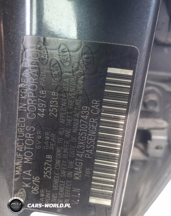 2016 Kia Optima Lx VIN:KNAGT4L3XG5107439 - 12