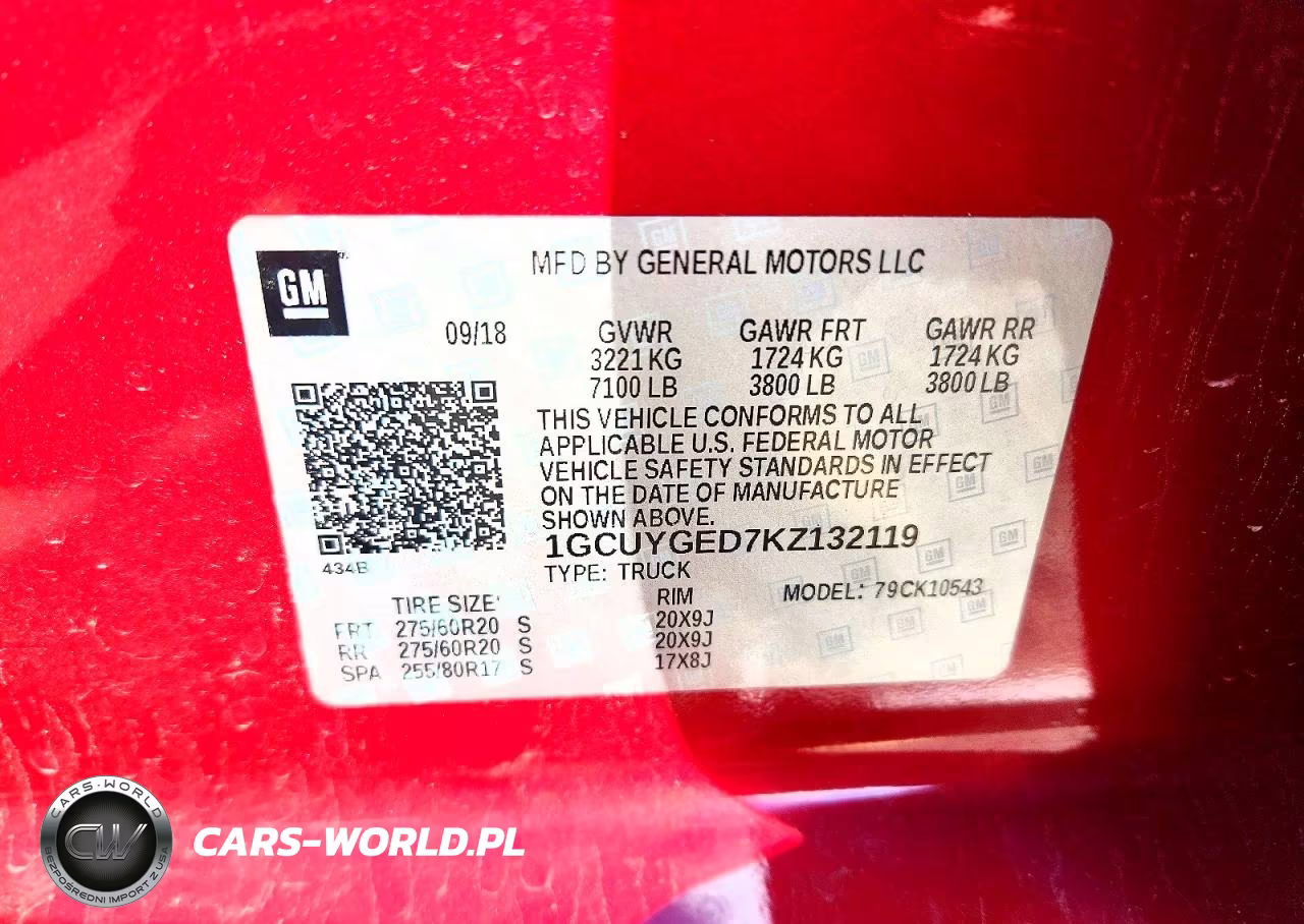 2019 Chevrolet Silverado K1500 Ltz VIN:1GCUYGED7KZ132119 - 13