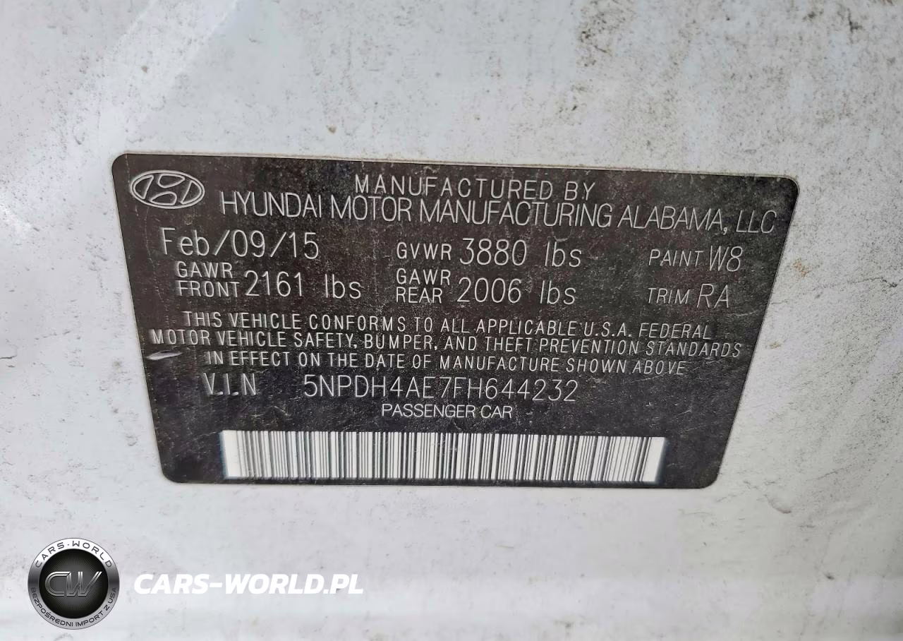 2015 Hyundai Elantra Se VIN:5NPDH4AE7FH644232 - 12