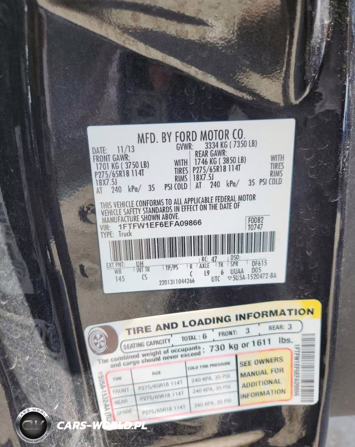2014 Ford F150 Supercrew VIN:1FTFW1EF6EFA09866 - 12