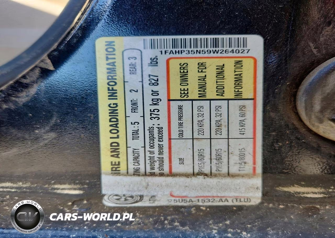 2009 Ford Focus Se VIN:1FAHP35N59W264027 - 12