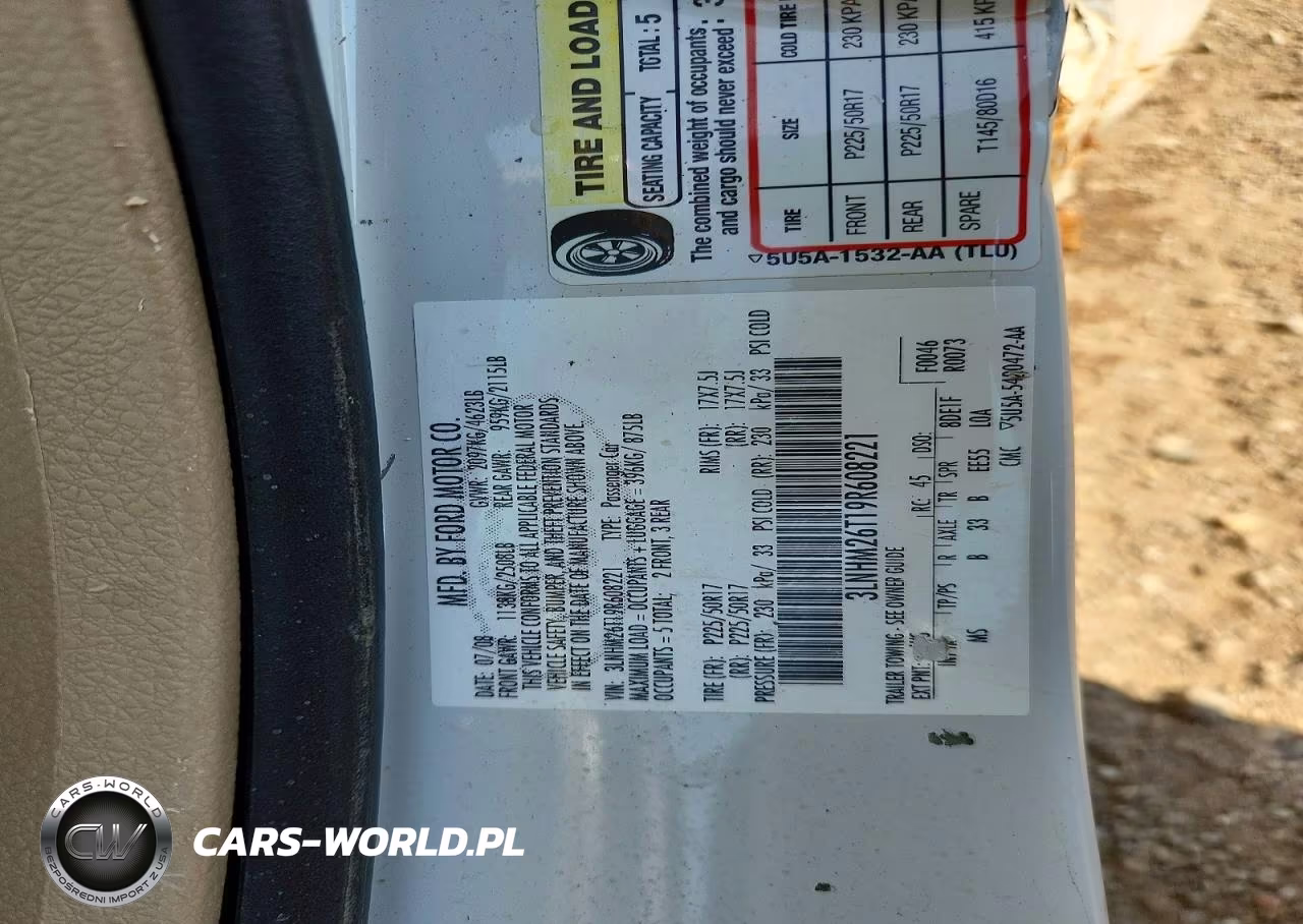 2009 Lincoln Mkz VIN:3LNHM26T19R608221 - 13