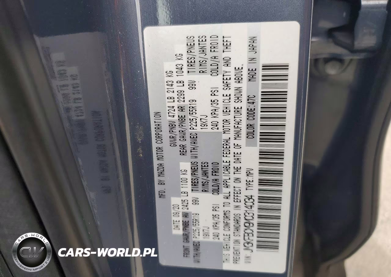2021 Mazda Cx-5 Touring VIN:JM3KFBCM9M0314034 - 12