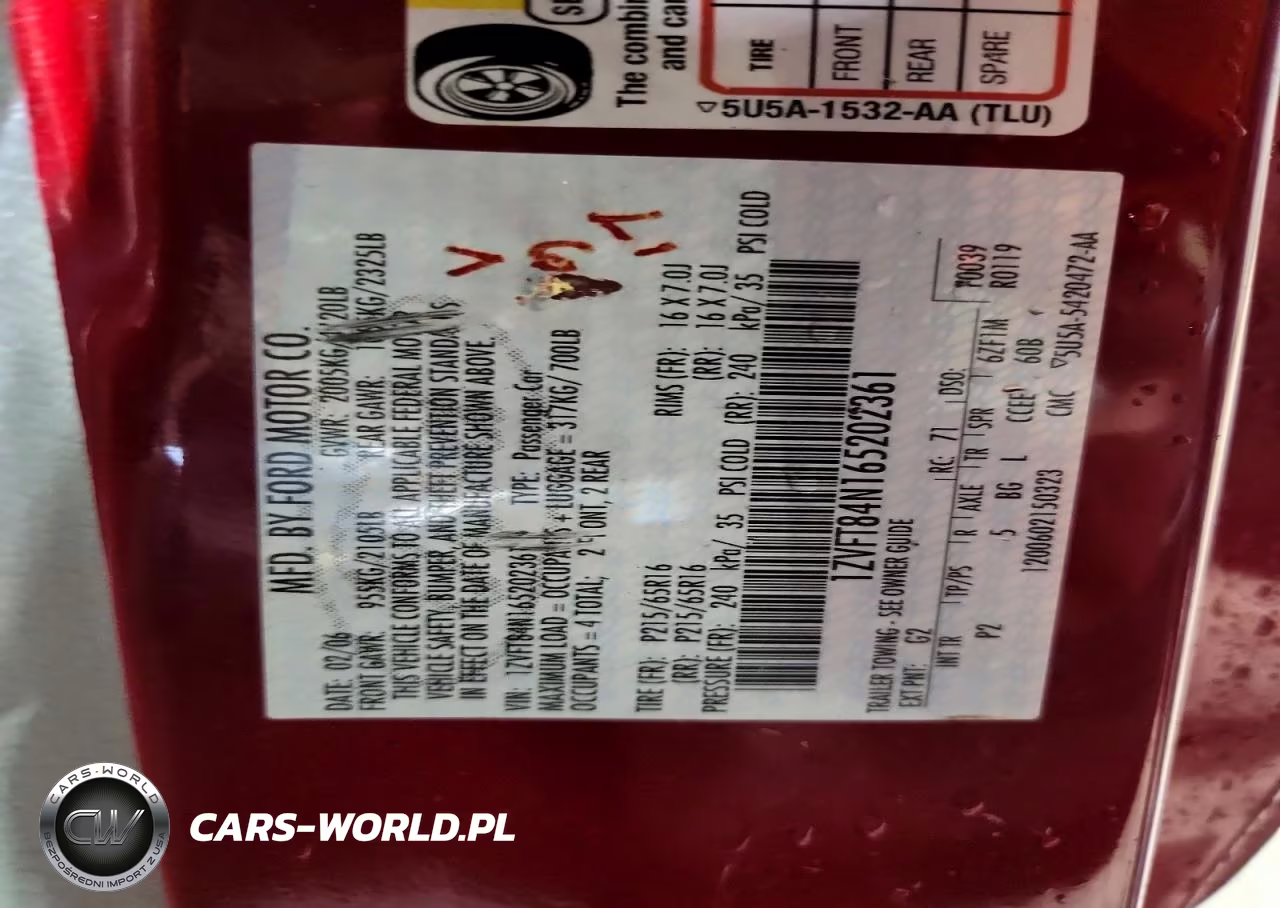 2006 Ford Mustang VIN:1ZVFT84N165202361 - 13