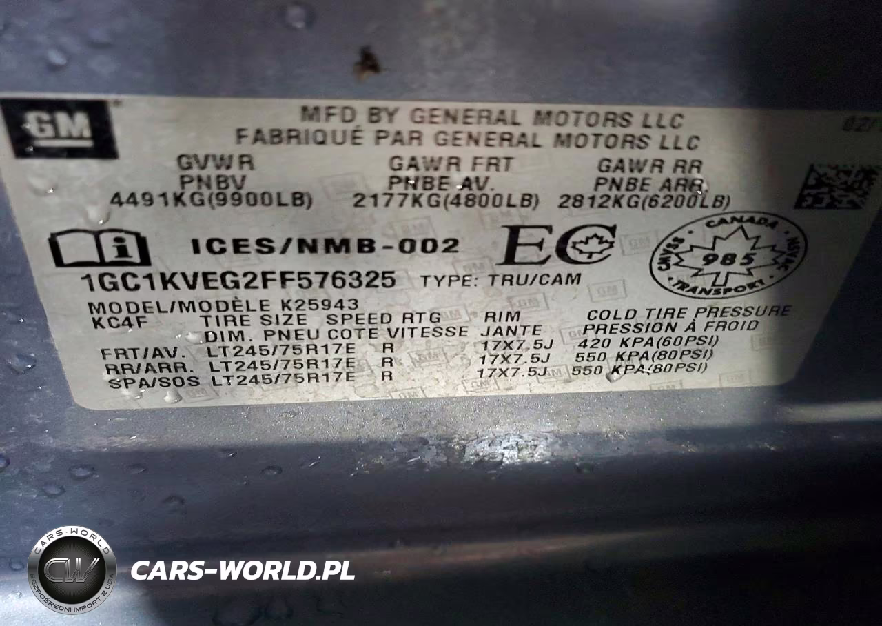 2015 Chevrolet Silverado K2500 Heavy Duty Lt VIN:1GC1KVEG2FF576325 - 13