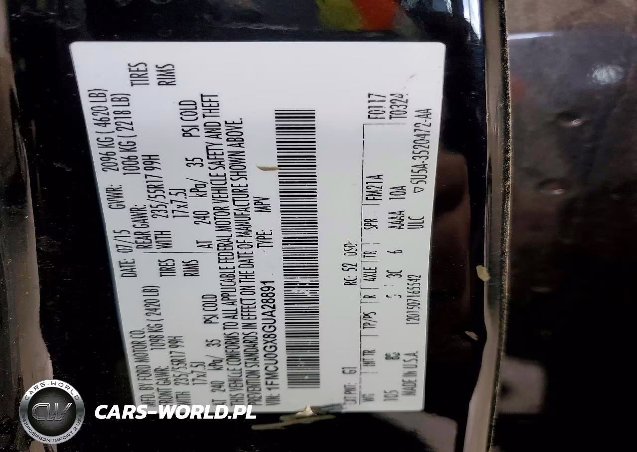 2016 Ford Escape Se VIN:1FMCU0GX8GUA28891 - 13