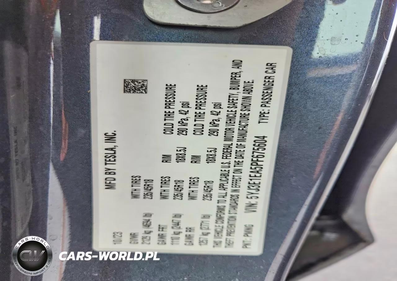 2023 Tesla Model 3 VIN:5YJ3E1EA5PF675604 - 12