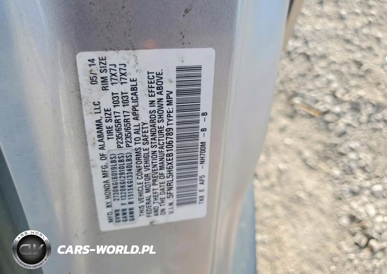 2014 Honda Odyssey Exl VIN:5FNRL5H6XEB106789 - 13