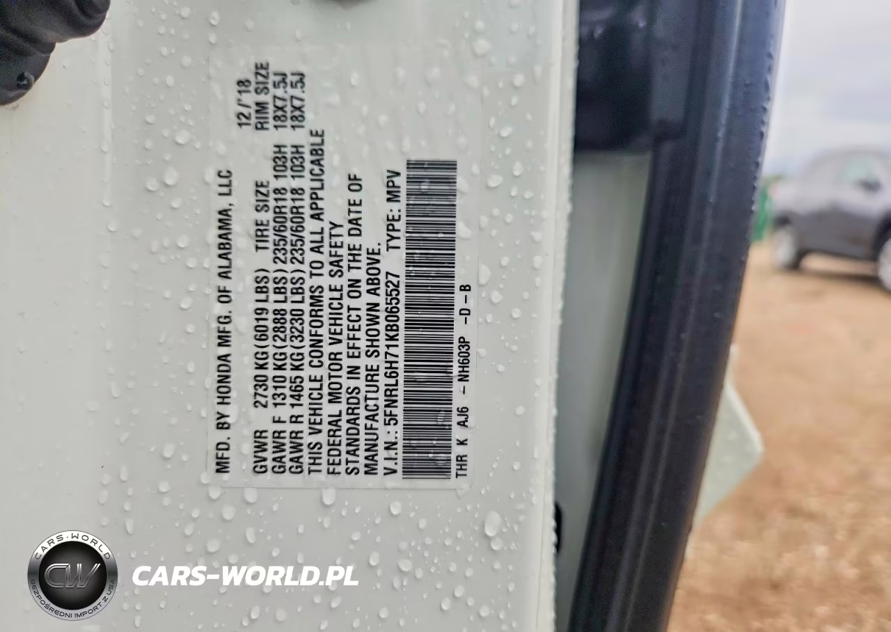 2019 Honda Odyssey Exl VIN:5FNRL6H71KB065527 - 12