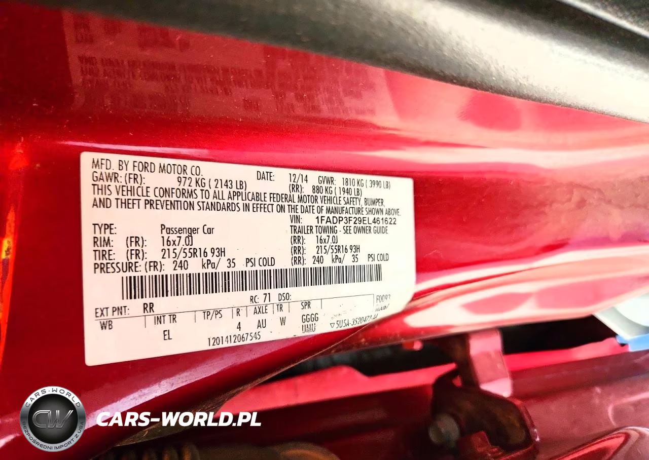 2014 Ford Focus Se VIN:1FADP3F29EL461622 - 12